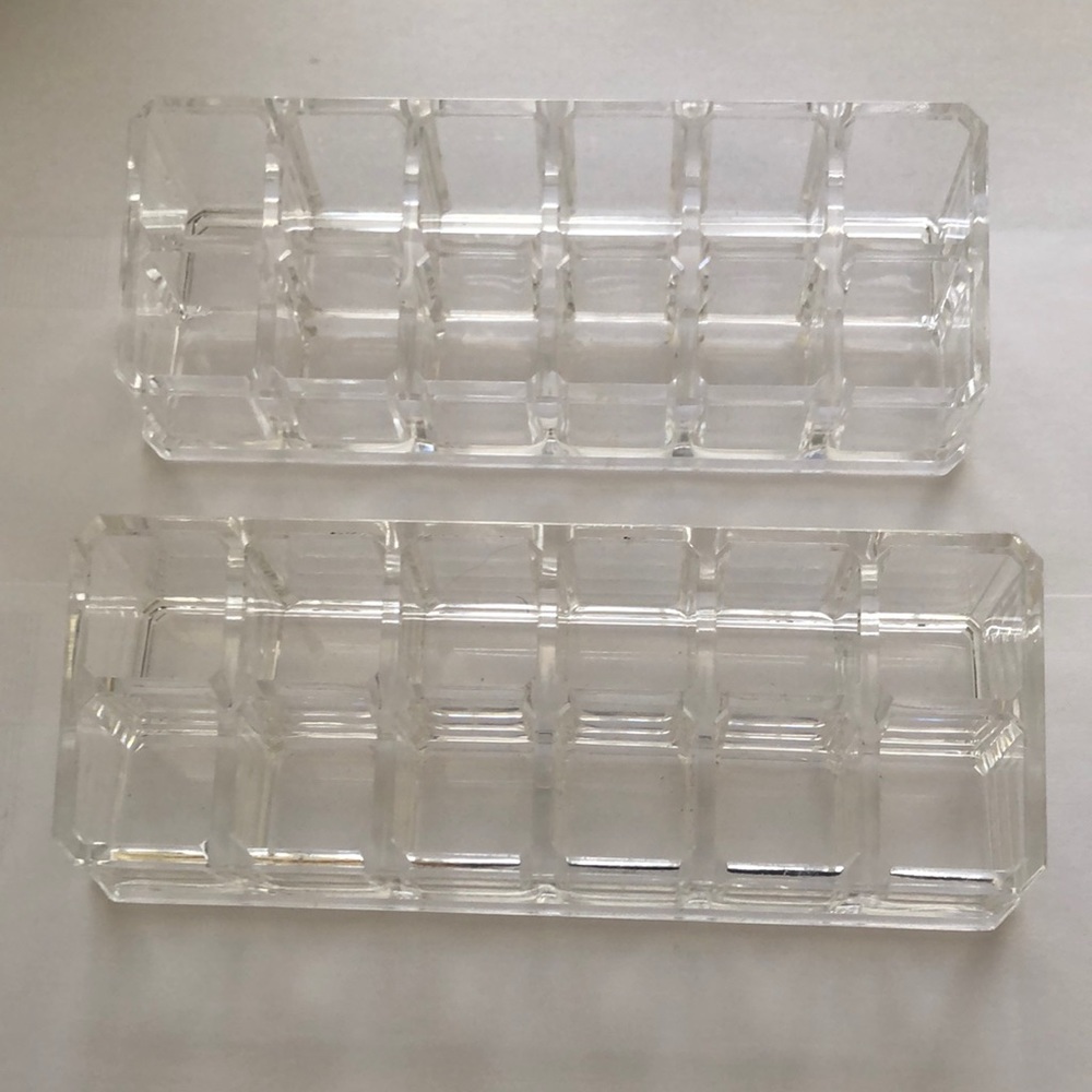 Two Acrylic lipstick/essential oil organizer